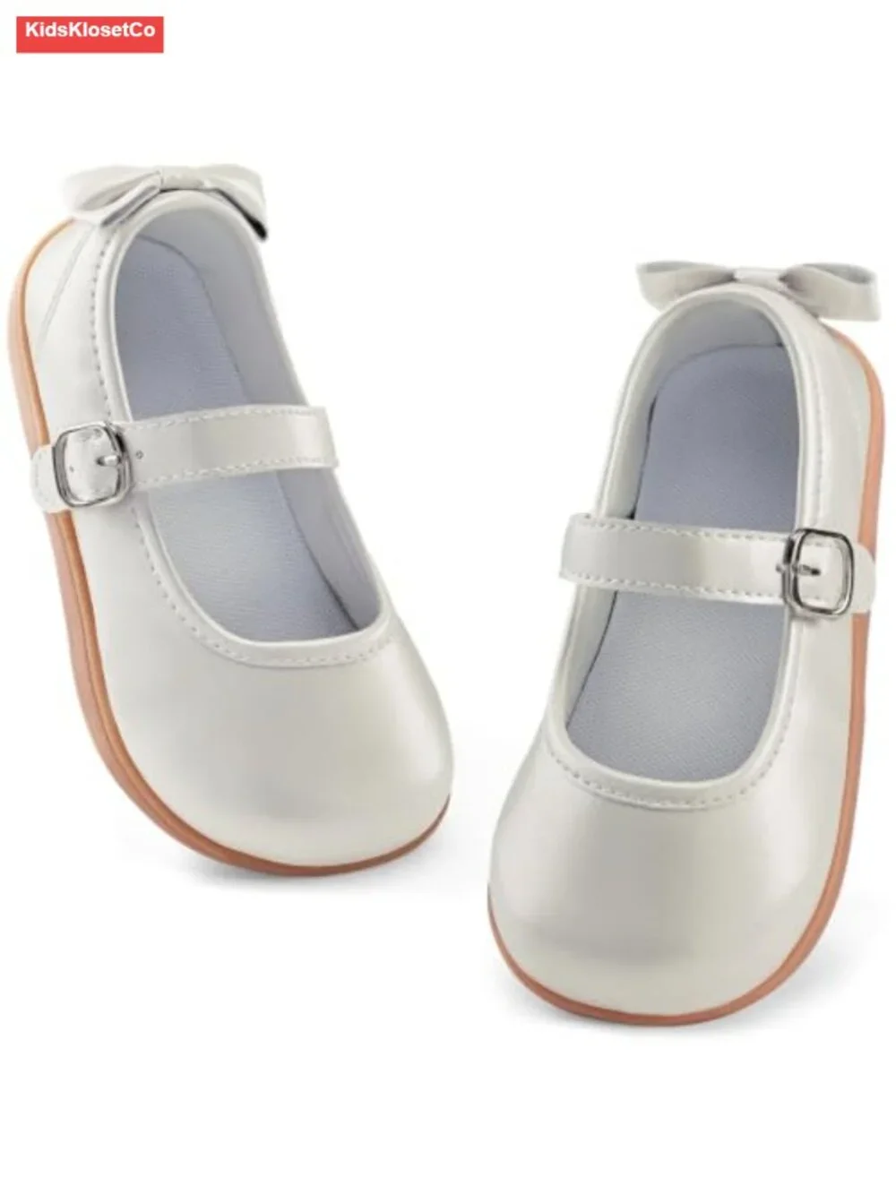 Toddler Girls Mary Jane Dress Ballet Flats with Hook and Loop Closure